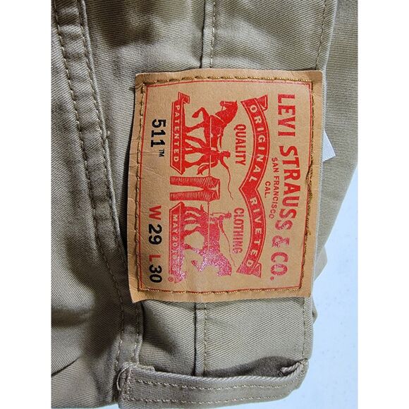Men's Levis 511 Khaki Pants - 29 x 30 - Picture 7 of 9